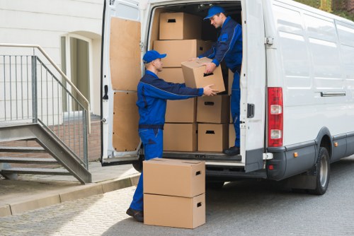 Professional team with truck hire equipment in Bow