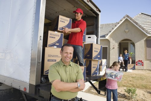 Professional movers handling home move in Bow